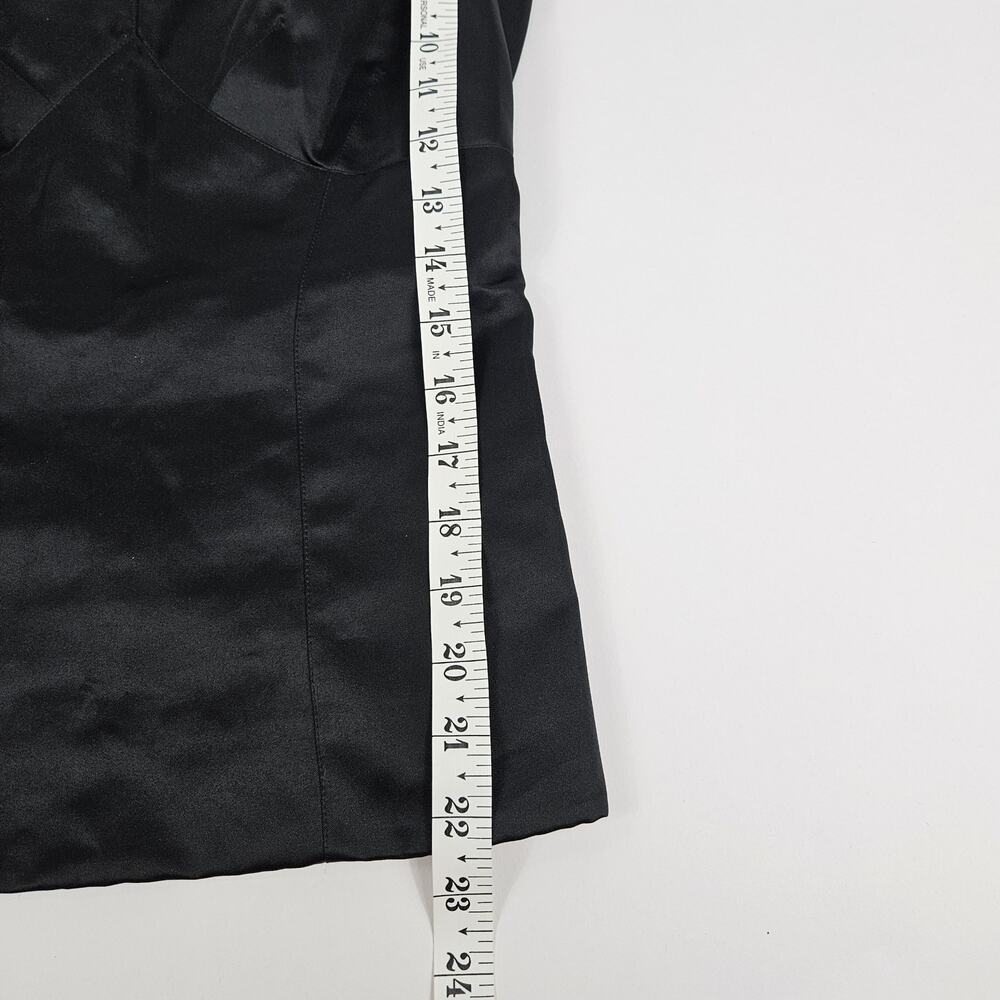 Y2k Euro Black Cami Top Intimissimi Satin - Size Medium - Picture 5 of 5